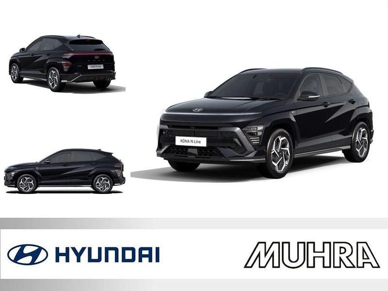 Schwarz Neu 2025 Hyundai Kona N Line SUV | 27.989 € (Fairer Preis) - Bild 1/4