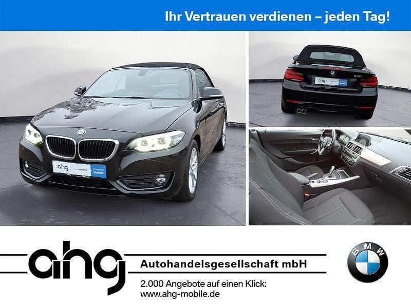 Schwarz Gebraucht 2021 BMW 218 Advantage Cabrio | 26.490 € (Fairer Preis) - Bild 1/4