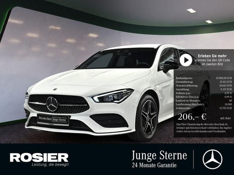 Weiss / polarweiß Gebraucht 2022 Mercedes CLA250e Shooting Brake AMG Kombi | 29.880 € (Guter Preis) - Bild 1/4
