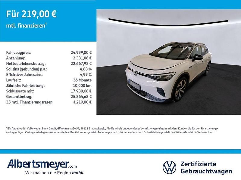 Gebraucht VW ID.4 Pro 150 kW (204 PS) 2020 Weiß SUV