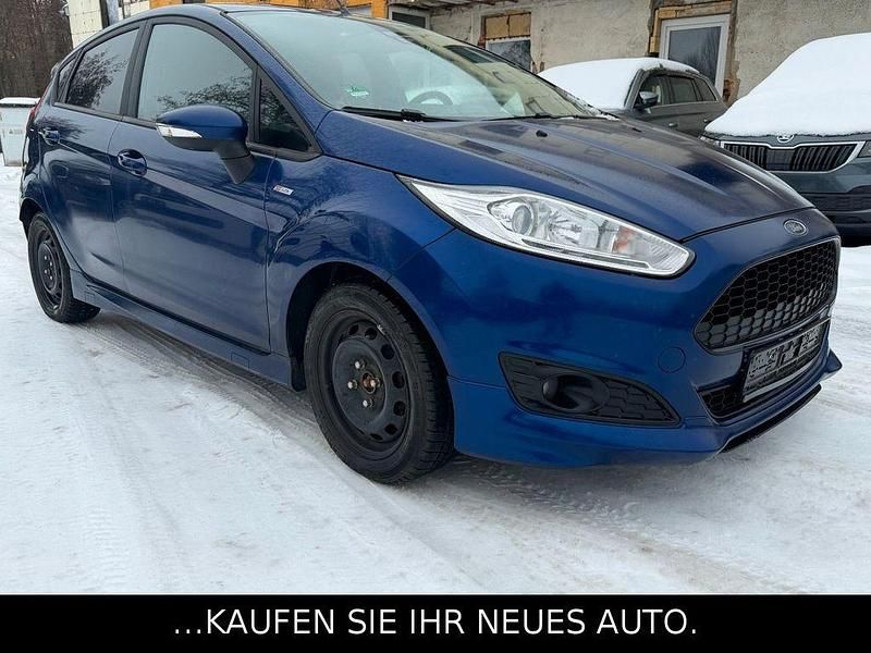 Gebraucht Ford Fiesta ST-Line 101 PS (74 kW) 2016 Blau Kleinwagen