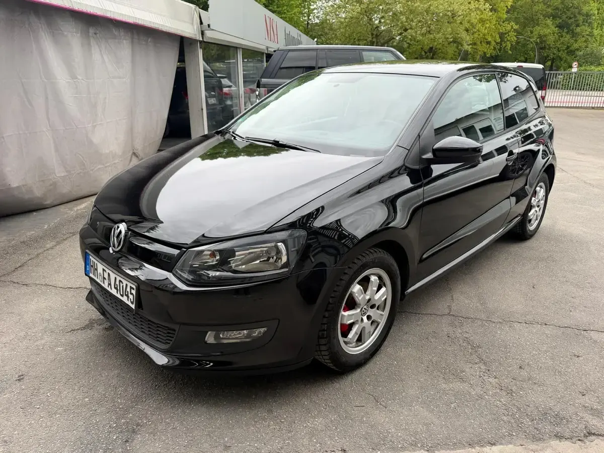 Gebraucht VW Polo 75 PS (55 kW) 2010 Schwarz Kleinwagen