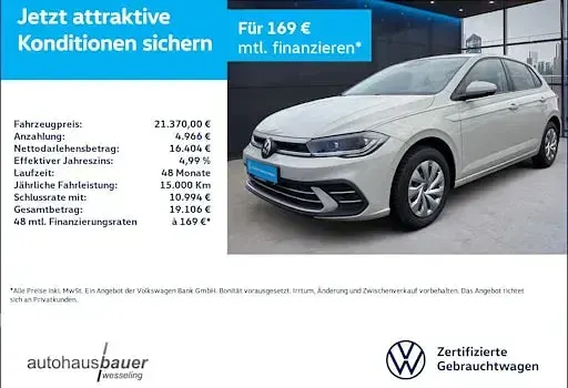 Gebraucht VW Polo Style 95 PS (69 kW) 2023 Grau Kleinwagen