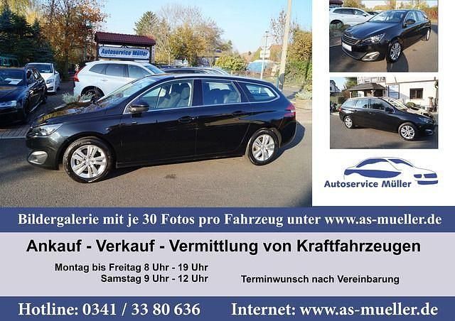 Schwarz Gebraucht 2017 Peugeot 308 SW Kombi | 6.950 € - Bild 1/4