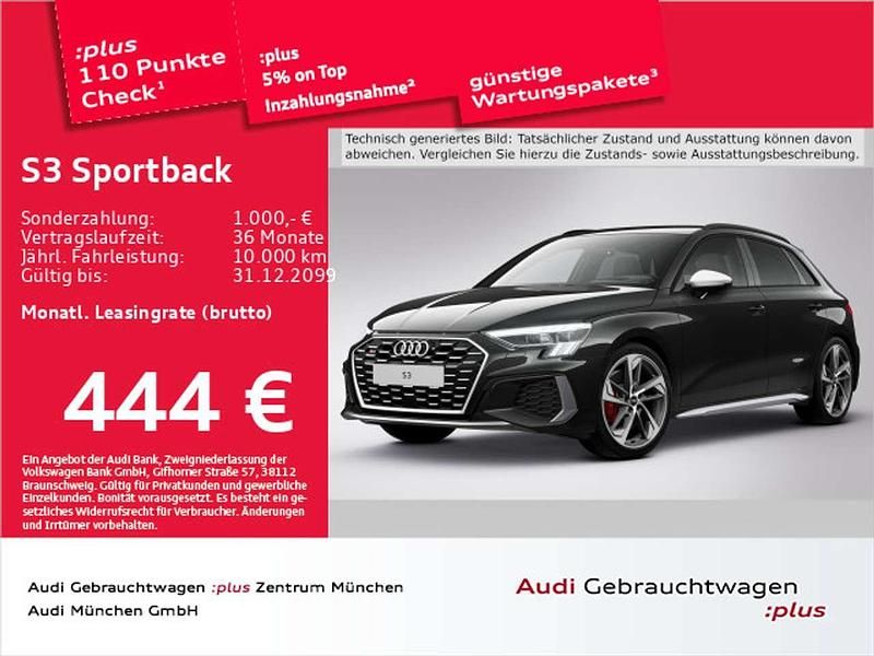 Mythosschwarz metallic Gebraucht 2024 Audi S3 Ambiente Limousine | 42.461 € (Fairer Preis) - Bild 1/1