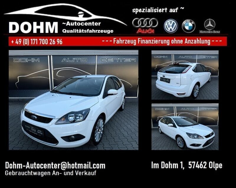Weiß Gebraucht 2010 Ford Focus Titanium Limousine | 3.948 € (Fairer Preis) - Bild 1/4