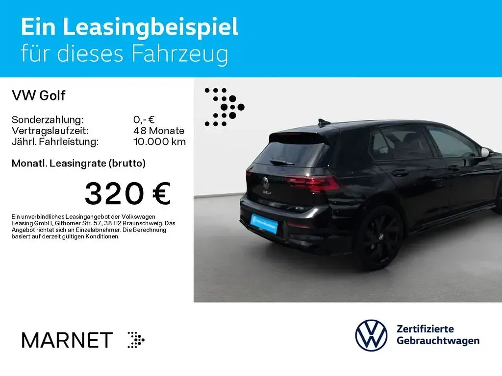 Gebraucht VW Golf VIII Sound 150 PS (110 kW) 2024 Grenadillschwarz metallic Limousine