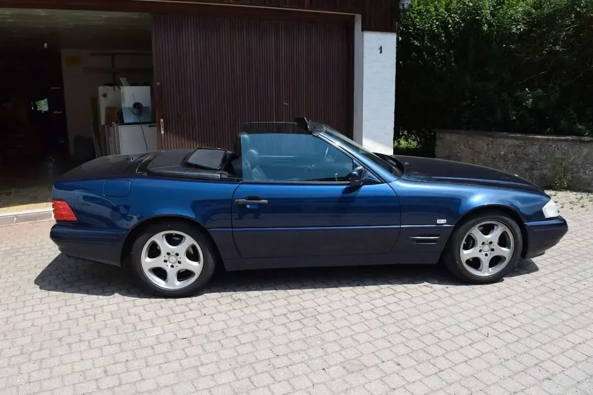 Gebraucht Mercedes SL500 306 PS (225 kW) 1998 Blau Cabrio
