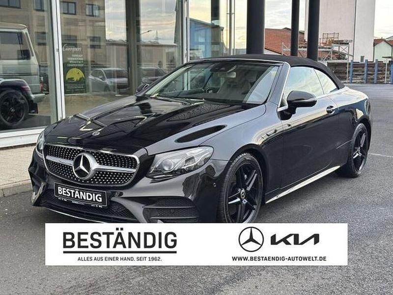 Gebraucht Mercedes E220 AMG line 194 PS (142 kW) 2017 Obsidianschwarz  lack Cabrio