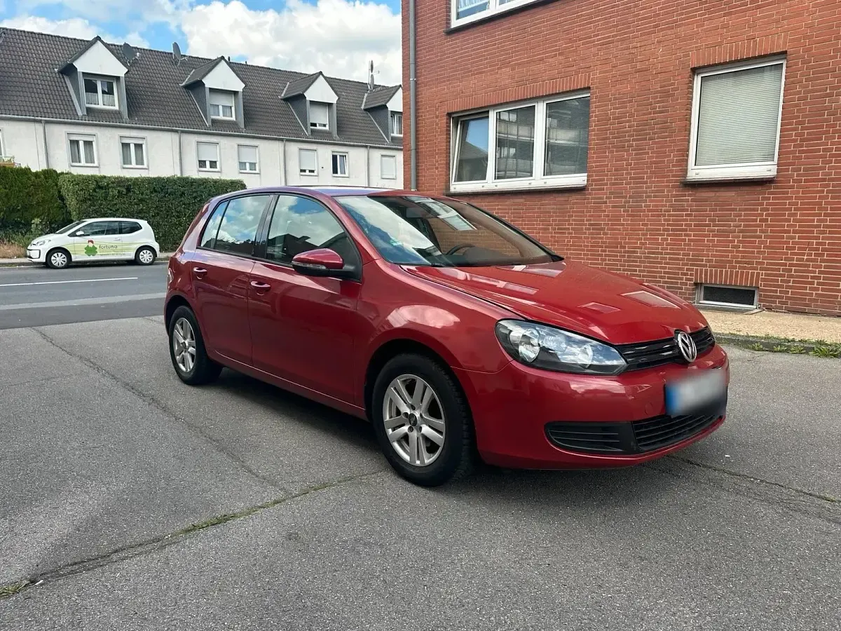Gebraucht VW Golf VI 2010 Rot Kleinwagen