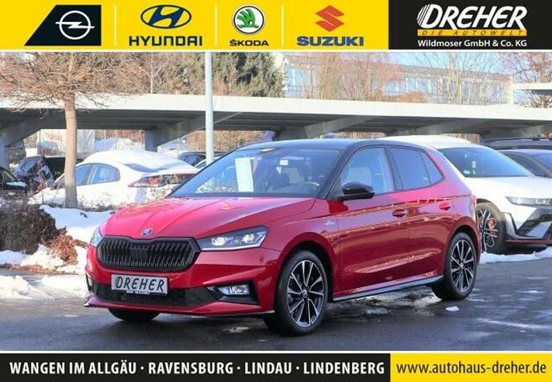 Velvetrot metallic Gebraucht 2024 Skoda Fabia Monte Carlo Kleinwagen | 22.980 € (Fairer Preis) - Bild 1/3