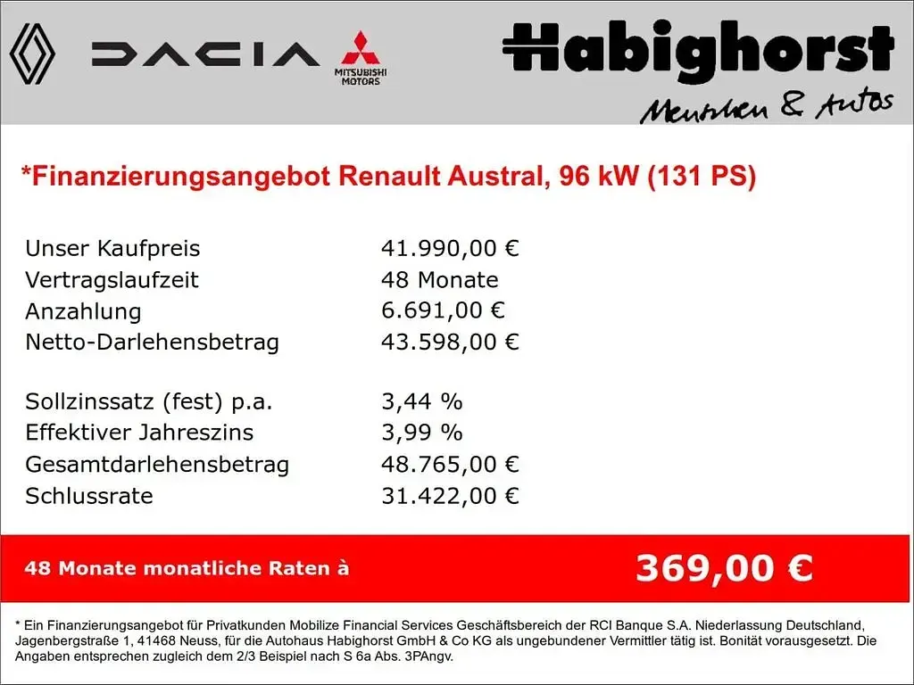 Gebraucht Renault Austral Esprit Alpine 131 PS (96 kW) 2025 Grau SUV