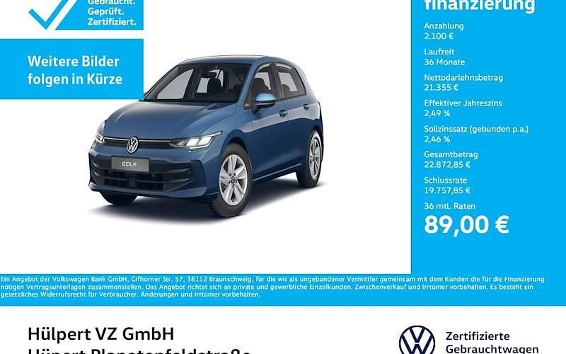 Blau Gebraucht 2025 VW Golf Goal Limousine | 23.455 € (Superpreis) - Bild 1/4
