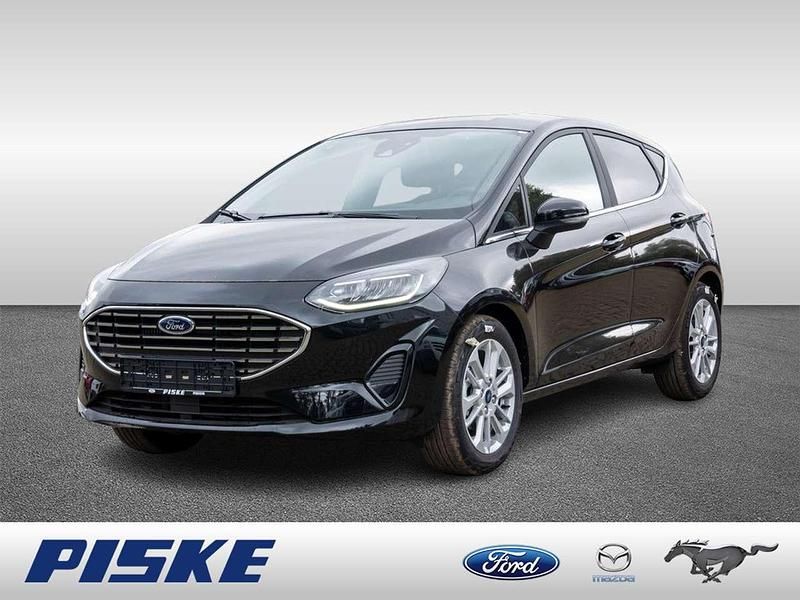 Obsidianschwarz Gebraucht 2023 Ford Fiesta Titanium Kleinwagen | 19.430 € (Fairer Preis) - Bild 1/4