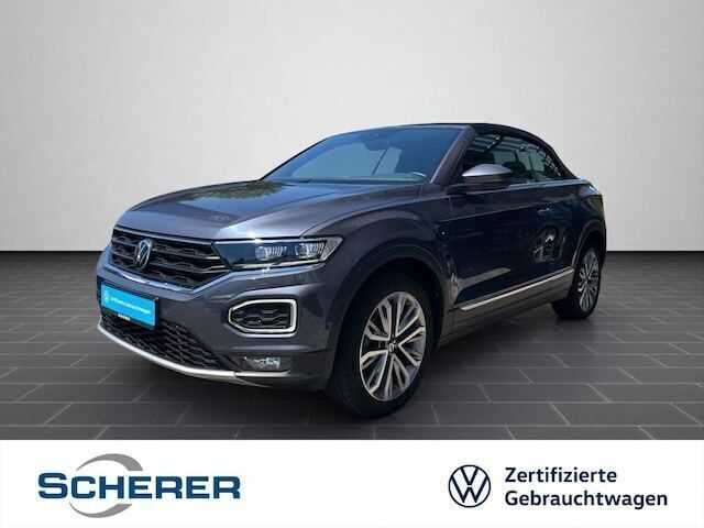 Rauchgrau metallic schwarz (metallic) Gebraucht 2021 VW T-Roc Style SUV | 27.480 € (Etwas zu teuer) - Bild 1/4