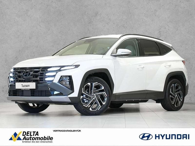 Atlas white / sol Neu 2025 Hyundai Tucson Prime SUV | 40.460 € (Guter Preis) - Bild 1/4