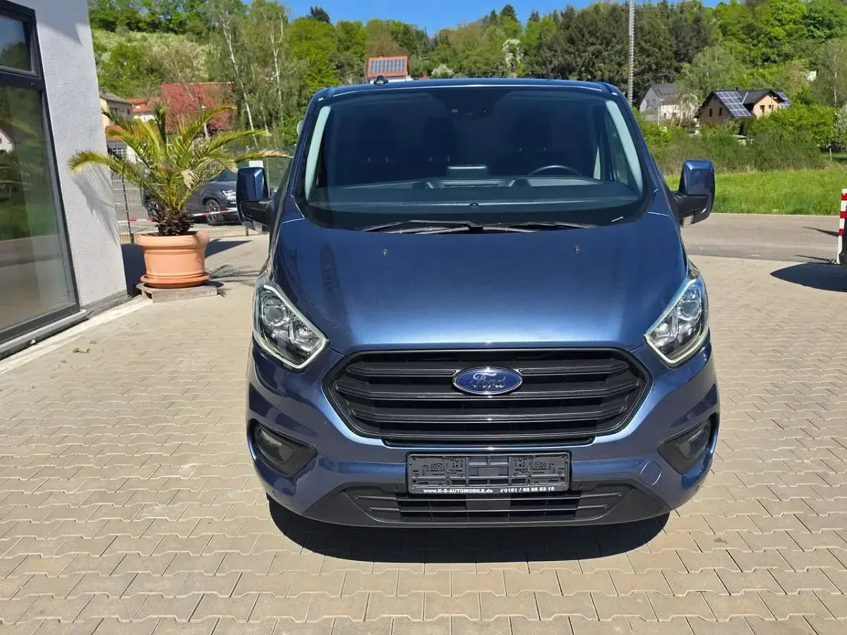 Occasion Ford Transit Custom Trend 131 ch (96 kW) 2023 Bleue Monospace