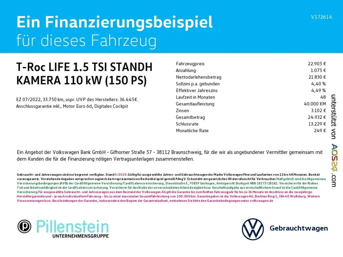 Gebraucht VW T-Roc Life 150 PS (110 kW) 2022 Rot SUV