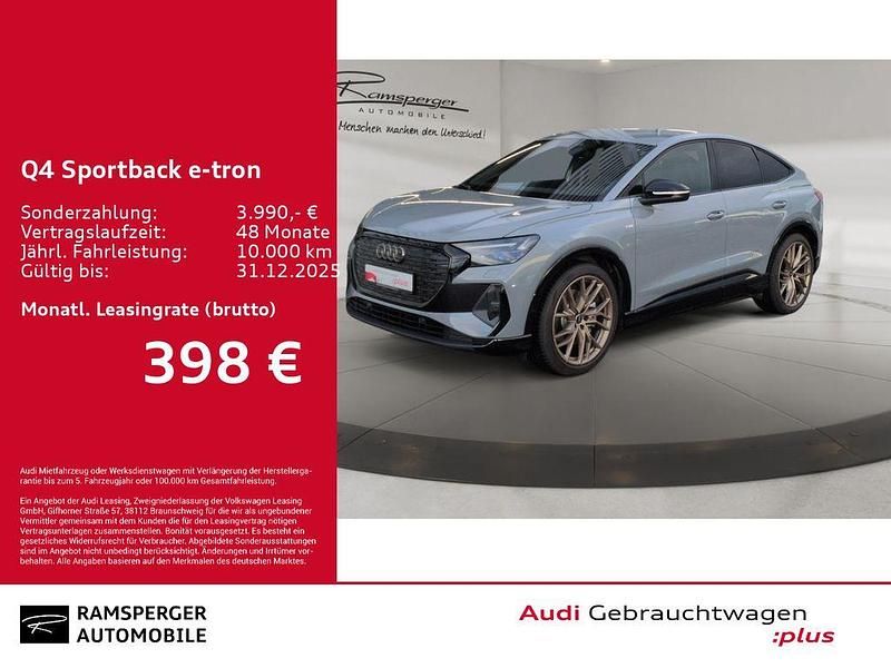 Grau (kieselgrau) Gebraucht 2025 Audi Q4 Sportback e-tron Ambiente SUV | 50.480 € (Teuer) - Bild 1/3