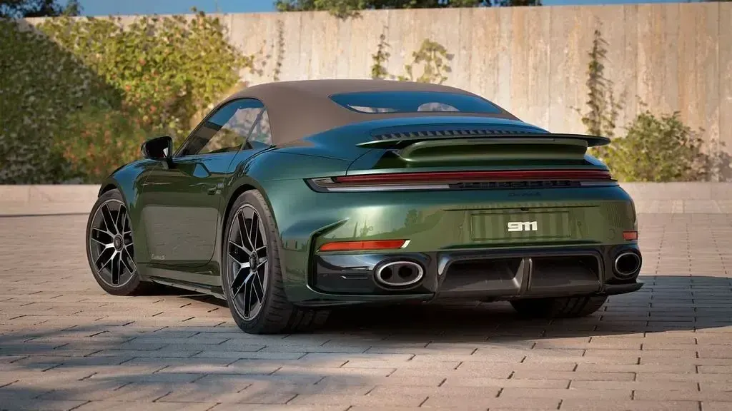 Neu Porsche 911 640 PS (470 kW) 2026 Grün Cabrio