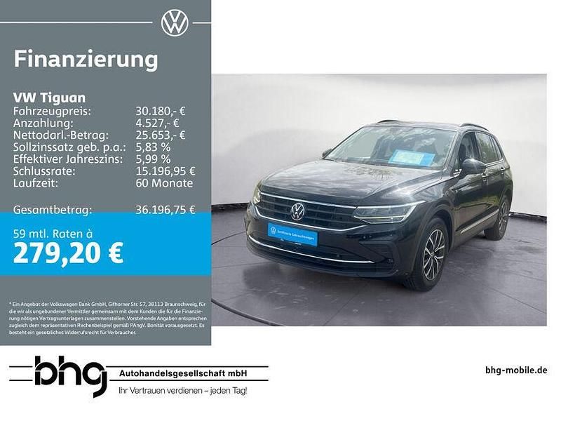 Deep black perleffekt Gebraucht 2022 VW Tiguan Life SUV | 30.180 € (Fairer Preis) - Bild 1/4