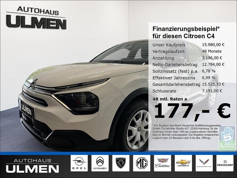 Weiss Gebraucht 2023 Citroën C4 Live Limousine | 15.980 € (Fairer Preis) - Bild 1/4