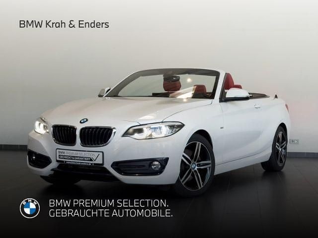 Weiss Gebraucht 2018 BMW 220 Sport Line Cabrio | 23.530 € (Fairer Preis) - Bild 1/4