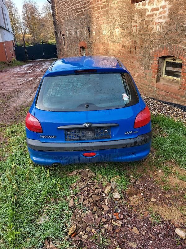 Gebraucht Peugeot 206 90 PS (66 kW) 2000 Blau Kleinwagen