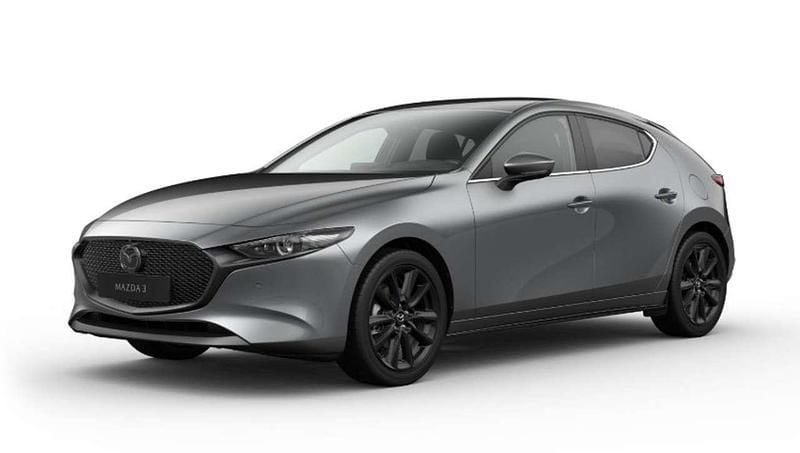 Machine gray Neu 2025 Mazda 3 Exclusive-Line Limousine | 30.900 € (Fairer Preis) - Bild 1/4