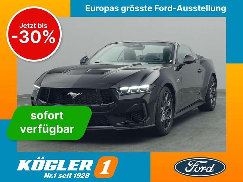 Schwarz Gebraucht 2025 Ford Mustang GT Cabrio | 61.470 € (Teuer) - Bild 1/4