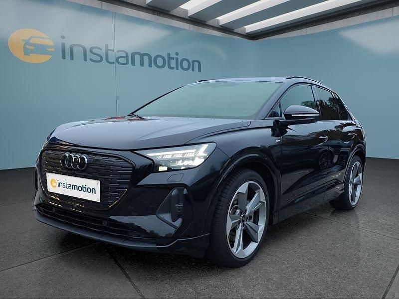 Schwarz Gebraucht 2024 Audi Q4 e-tron S-Line SUV | 47.849 € (Teuer) - Bild 1/4