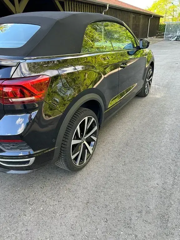Gebraucht VW T-Roc Cabriolet R-line 150 PS (110 kW) 2021 Schwarz Cabrio
