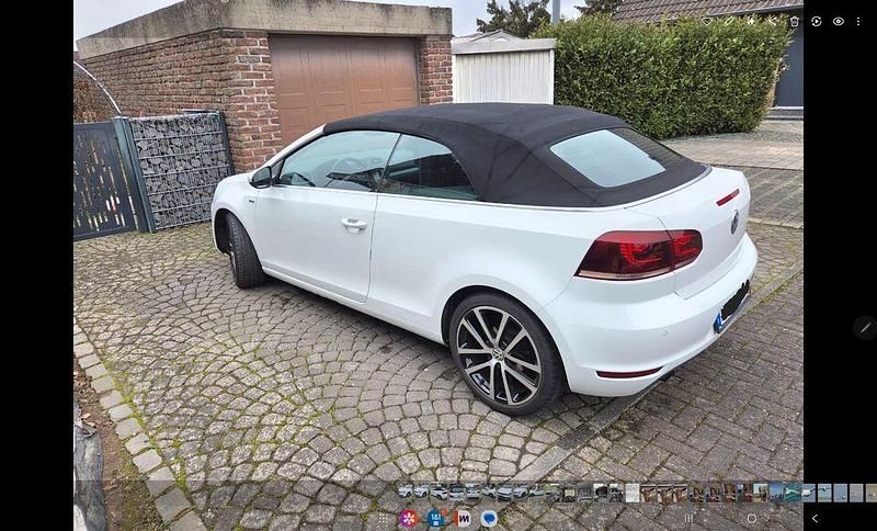 Weiß Gebraucht 2015 VW Golf Cabriolet LOUNGE Cabrio | 12.800 € (Fairer Preis) - Bild 1/4