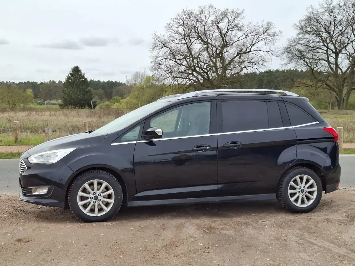 Gebraucht Ford Grand C-Max Titanium 125 PS (91 kW) 2015 Schwarz Van / Kleinbus