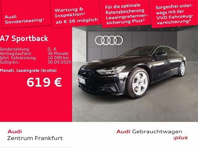 Schwarz Gebraucht 2024 Audi A7 Sportback Sport Kleinwagen | 64.299 € (Fairer Preis) - Bild 1/2