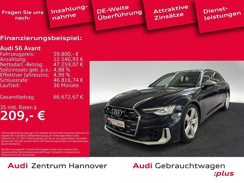 Firmamentblau metallic Gebraucht 2024 Audi S6 Ambiente Kombi | 59.800 € - Bild 1/4