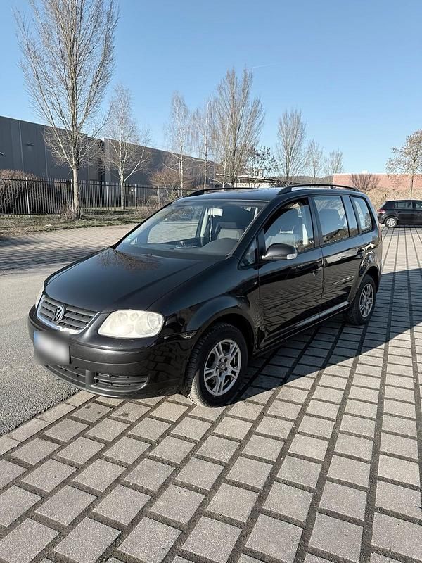 Gebraucht VW Touran 100 PS (73 kW) 2003 Schwarz Van / Kleinbus