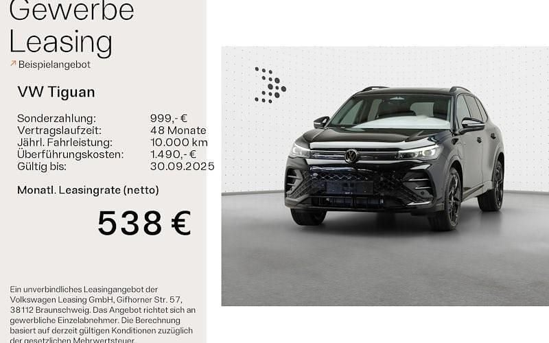 Schwarz Neu 2025 VW Tiguan R-line SUV | 68.790 € - Bild 1/4