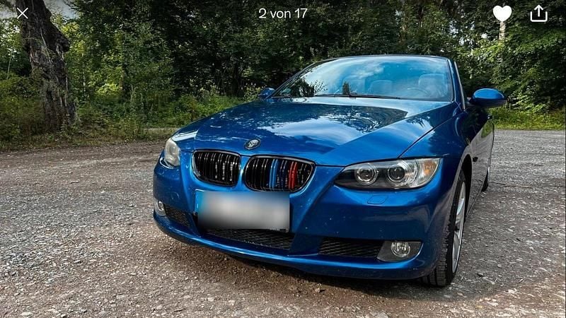 Blau Gebraucht 2008 BMW 325 Cabriolet Sport Line Cabrio | 10.350 € (Guter Preis) - Bild 1/4