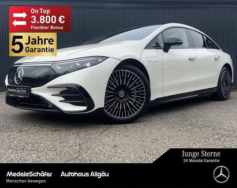 Manufaktur diamantweiß bright Gebraucht 2023 Mercedes EQS450+ AMG Limousine | 68.770 € - Bild 1/4