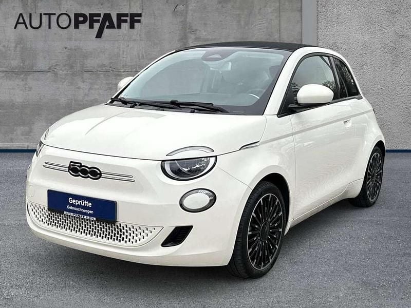 Gebraucht Fiat 500e Icon 42 kW (58 PS) 2022 Arktis weiß Cabrio