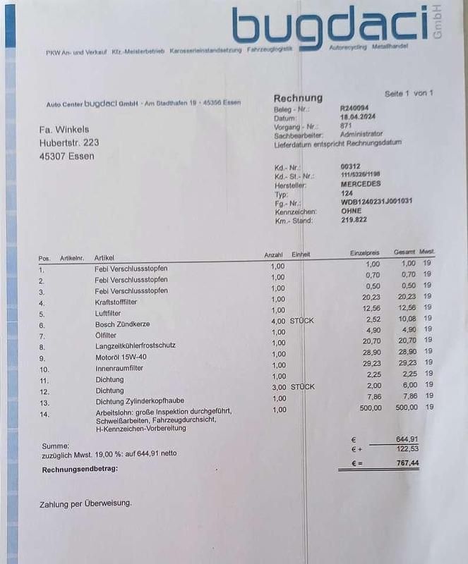 Gebraucht Mercedes E230 132 PS (97 kW) 1992 Violett Limousine