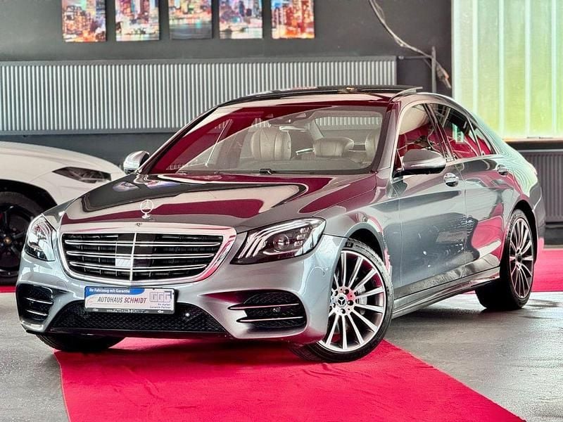 Selenitgrau metalliclack Gebraucht 2018 Mercedes S350 AMG line Limousine | 45.999 € (Guter Preis) - Bild 1/4