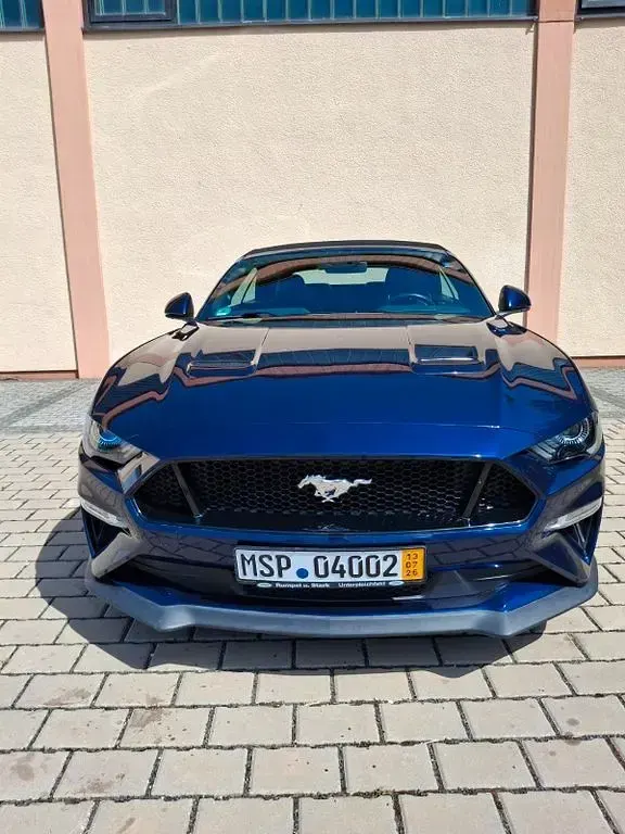 Gebraucht Ford Mustang GT 450 PS (330 kW) 2018 Blau Cabrio