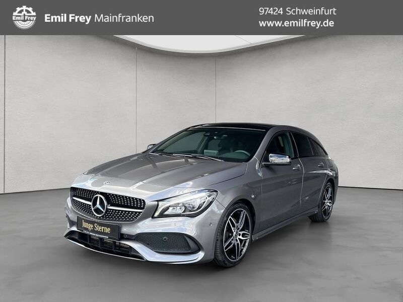 Mountaingrau metallic Gebraucht 2019 Mercedes CLA200 Shooting Brake AMG Kombi | 25.950 € (Fairer Preis) - Bild 1/4