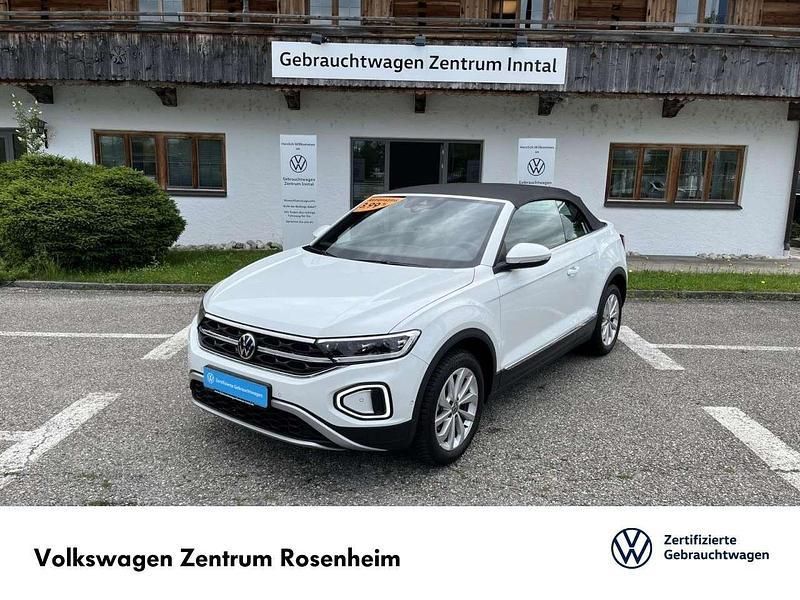 Weiß Gebraucht 2024 VW T-Roc Cabriolet Style Cabrio | 26.900 € (Guter Preis) - Bild 1/2