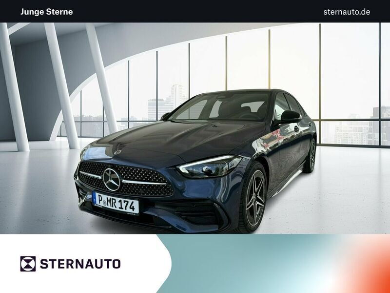 Blau Gebraucht 2025 Mercedes C220 AMG line Limousine | 45.934 € (Fairer Preis) - Bild 1/4