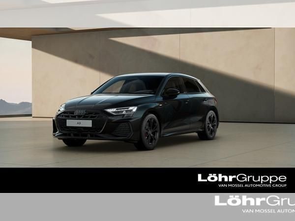 Schwarz (mythosschwarz metallic) Neu 2026 Audi A3 Sportback e-tron S-Line Kleinwagen | 46.890 € - Bild 1/4