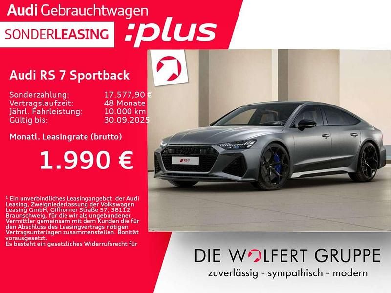 Navarrablau matteffektlack aud Gebraucht 2025 Audi RS7 Performance Kleinwagen | 175.779 € - Bild 1/4