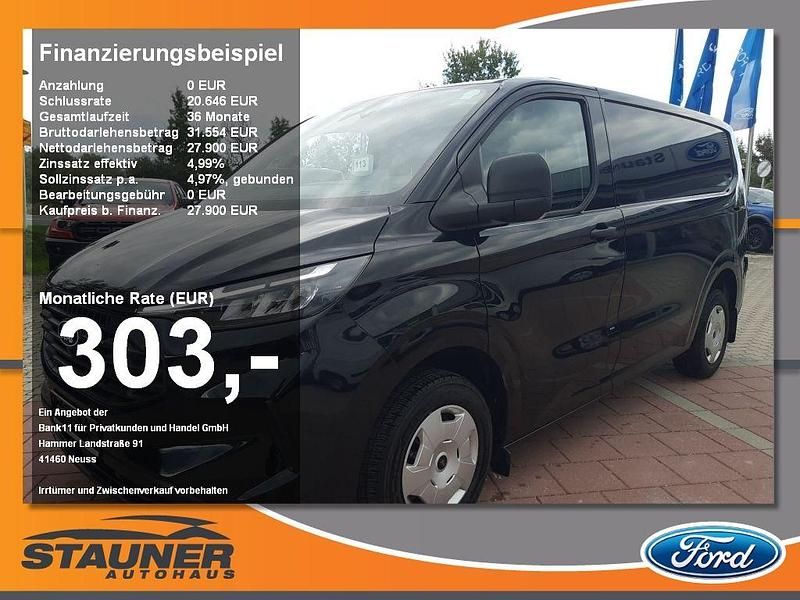 Obsidianschwarz metallic Gebraucht 2024 Ford Transit Custom Trend Van / Kleinbus | 27.480 € (Superpreis) - Bild 1/4